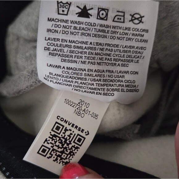 Converse x Chinatown Market Basketball Smile All-over Print Fleece Sweat Pants S - Picture 15 of 16